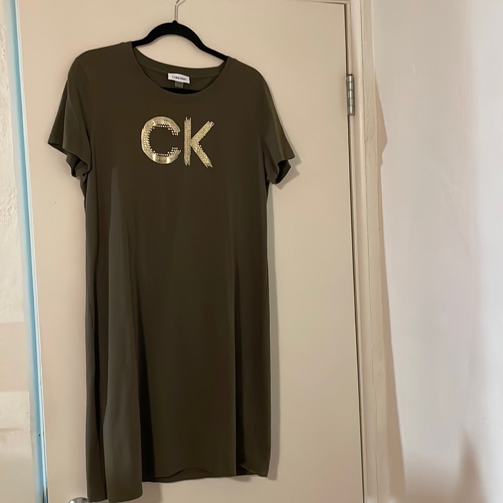 Calvin Klein XL Short Sleeve T-Shirt dress